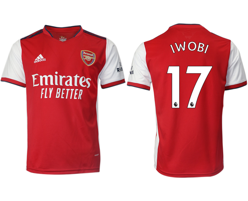 Men 2021-2022 Club Arsenal home aaa version red #17 Soccer Jersey->arsenal jersey->Soccer Club Jersey